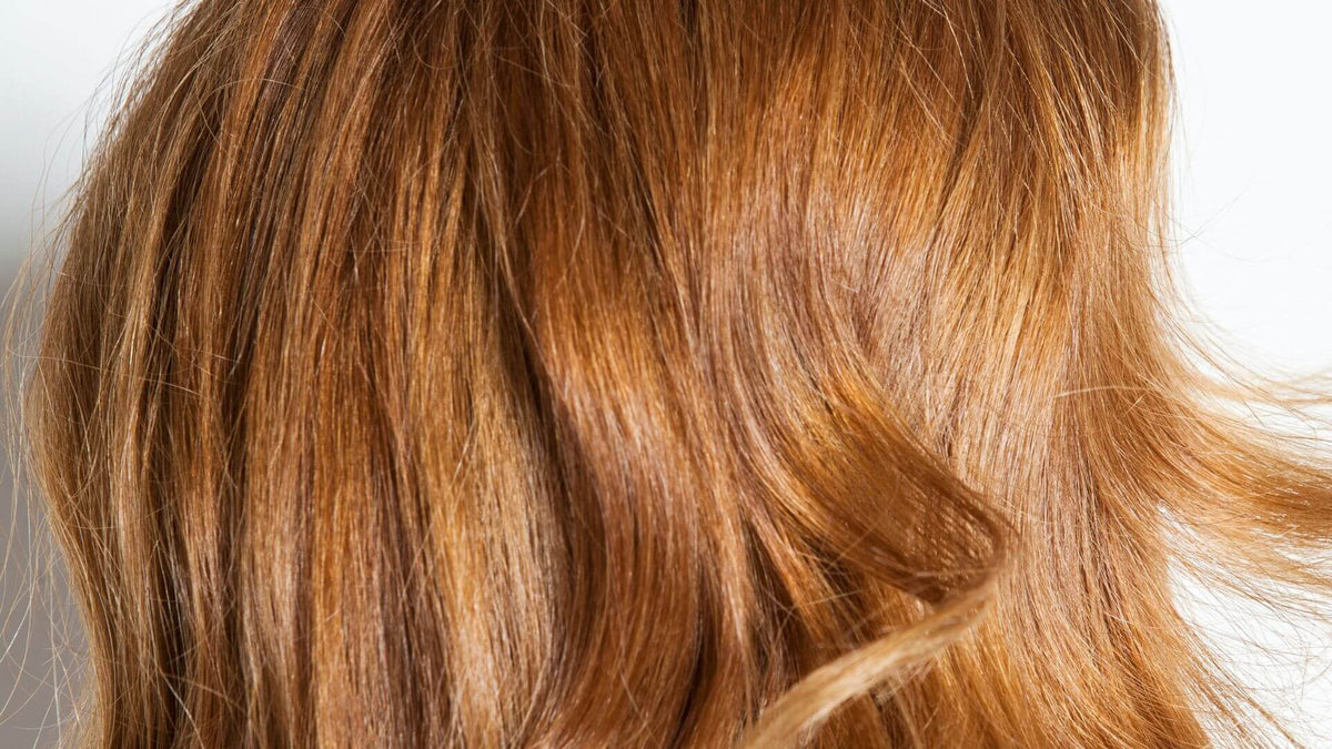 close up of red hair