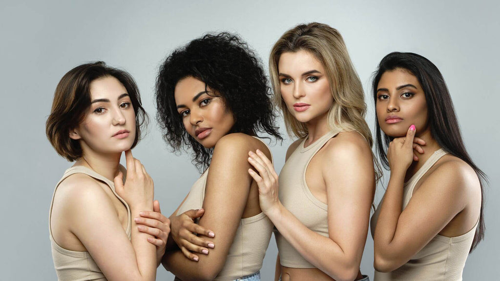 different hair types graphic