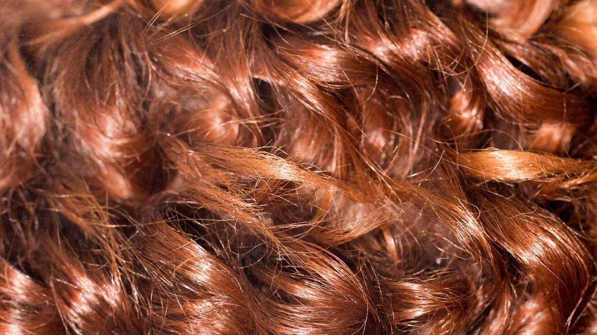 curly red hair