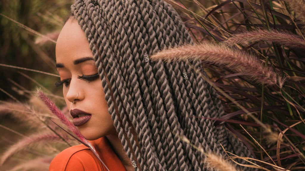 woman with braids in hair