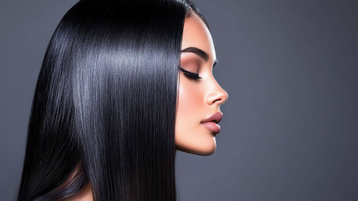 black sleek hair