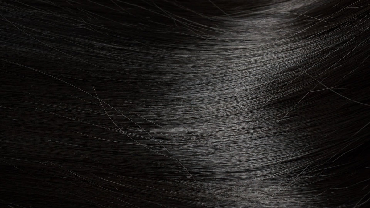 black shiny hair