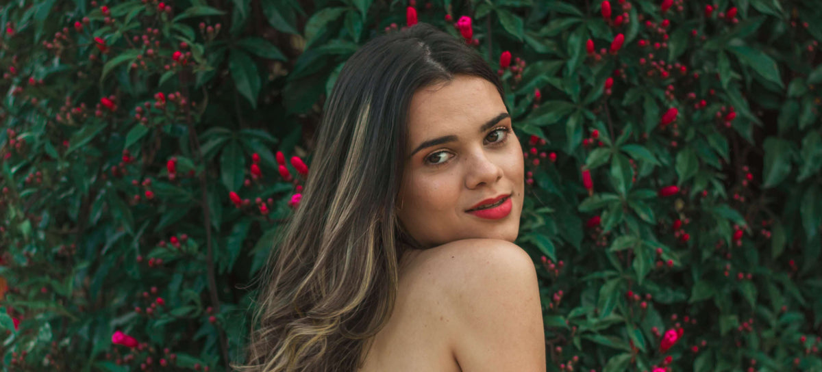 woman with ombre hair