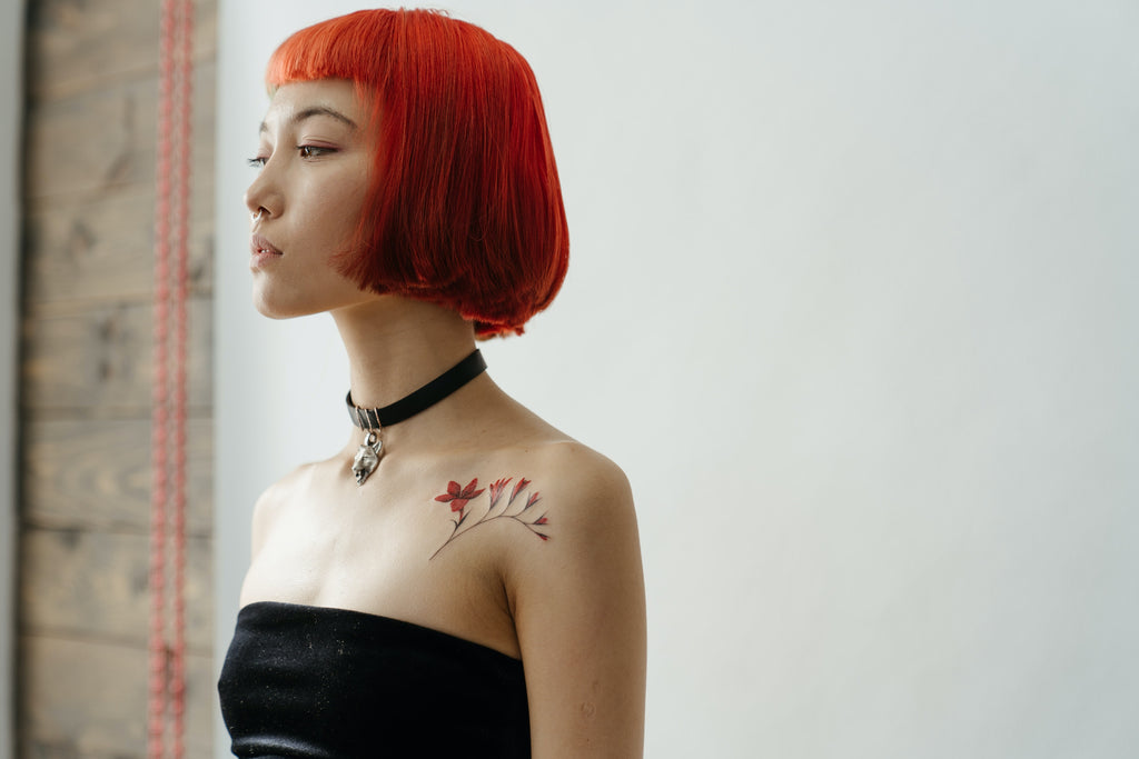 colored hair red 