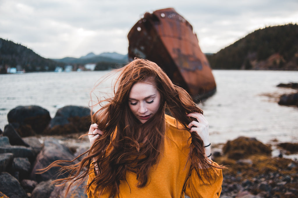 woman with hair