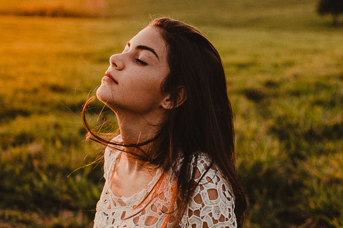 woman hair in summer