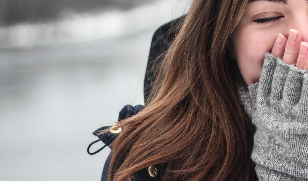 brunette hair winter