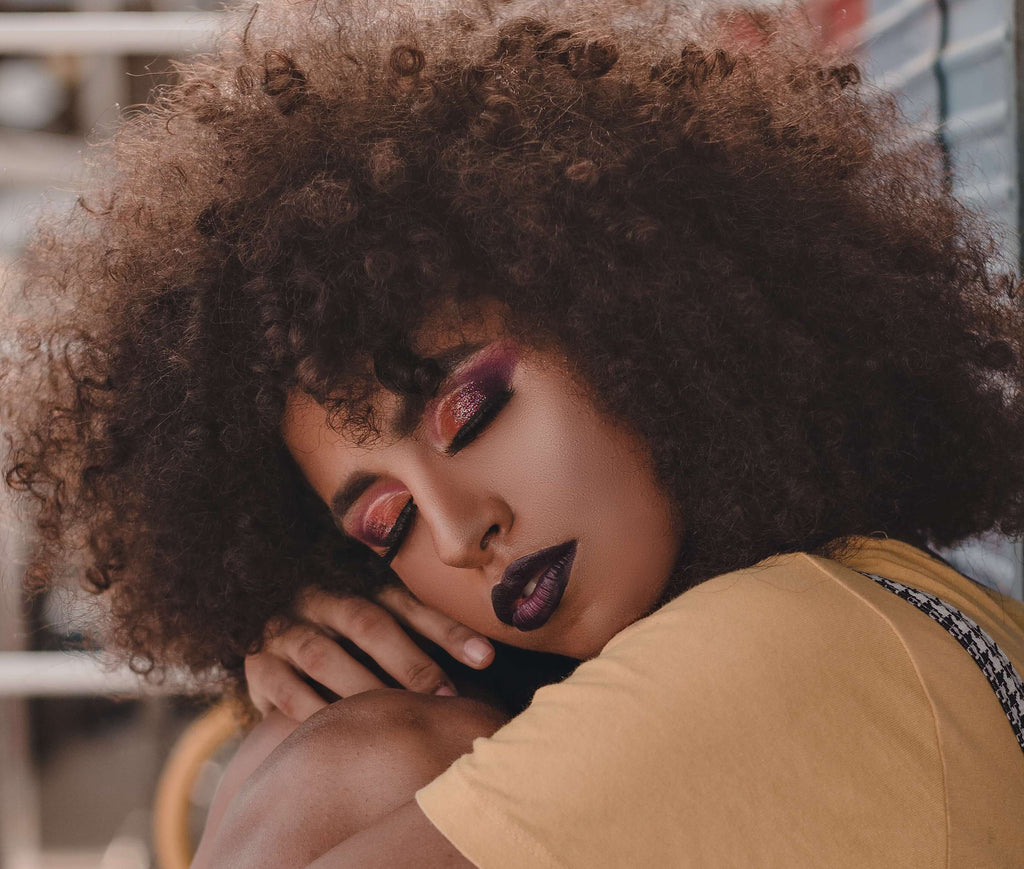 coarse curly kinky hair
