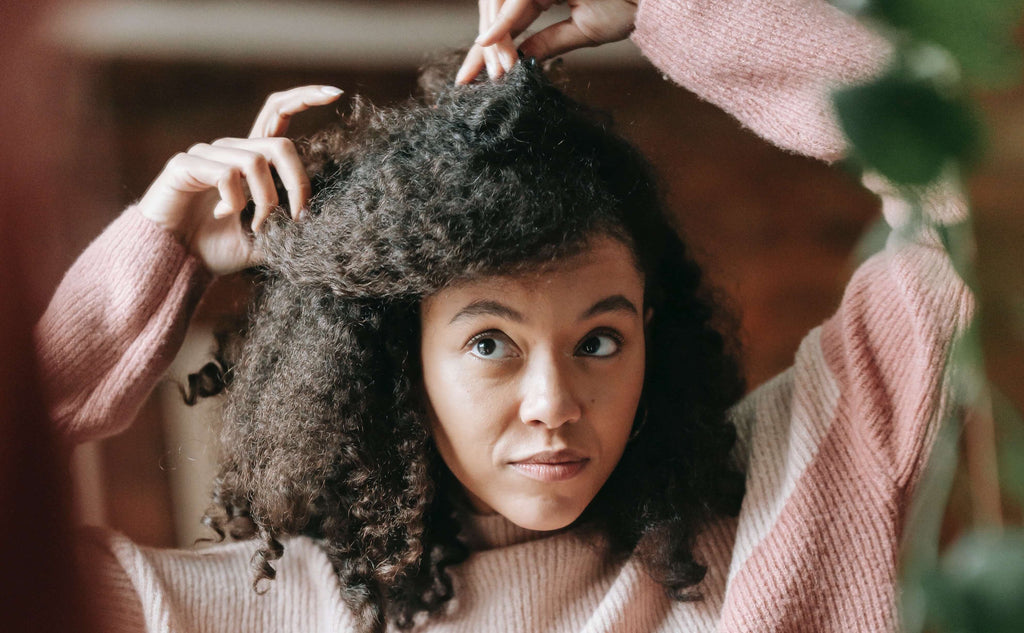 curly hair woman