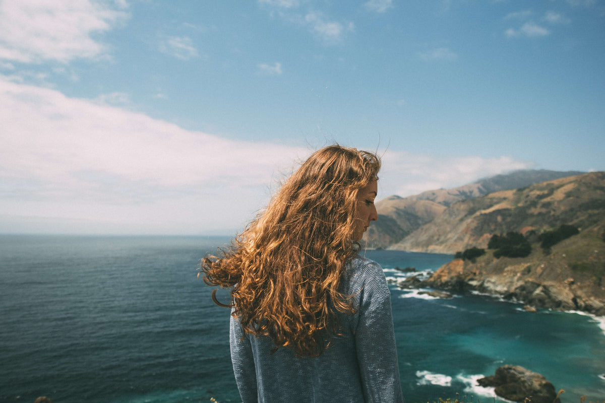 woman hair ocean 