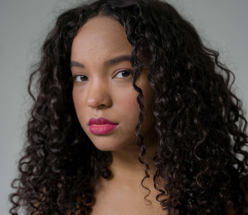 curly coarse textured hair