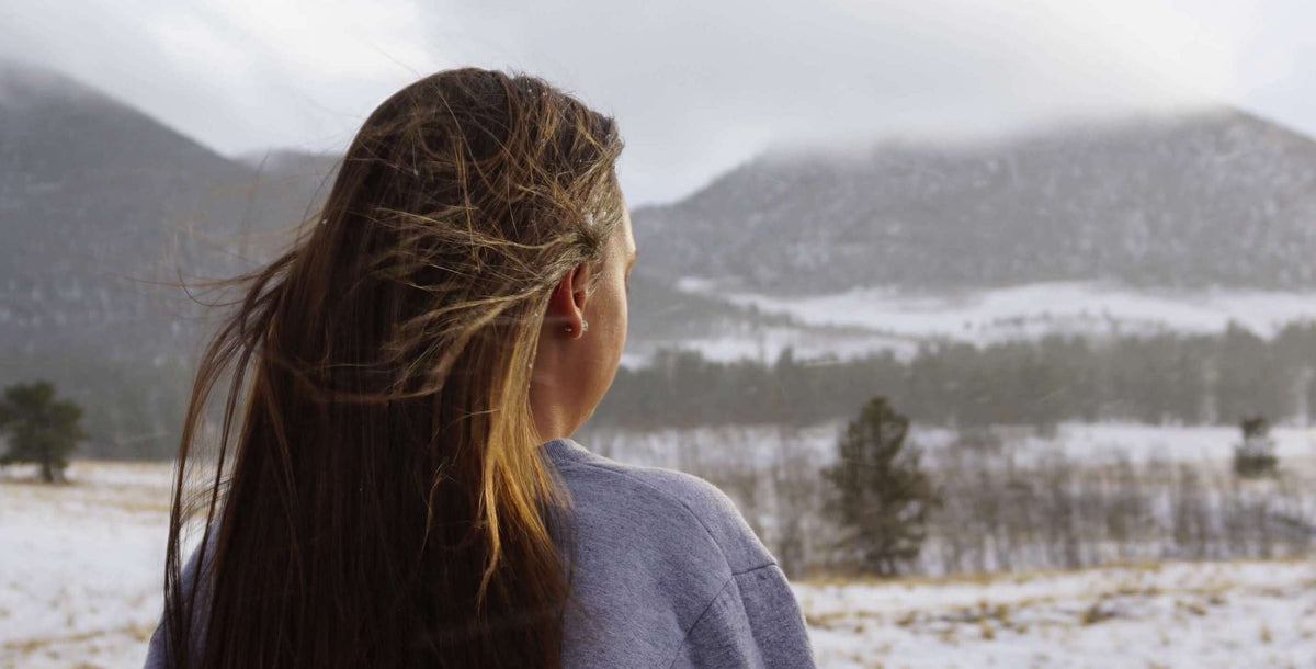 brunette hair winter