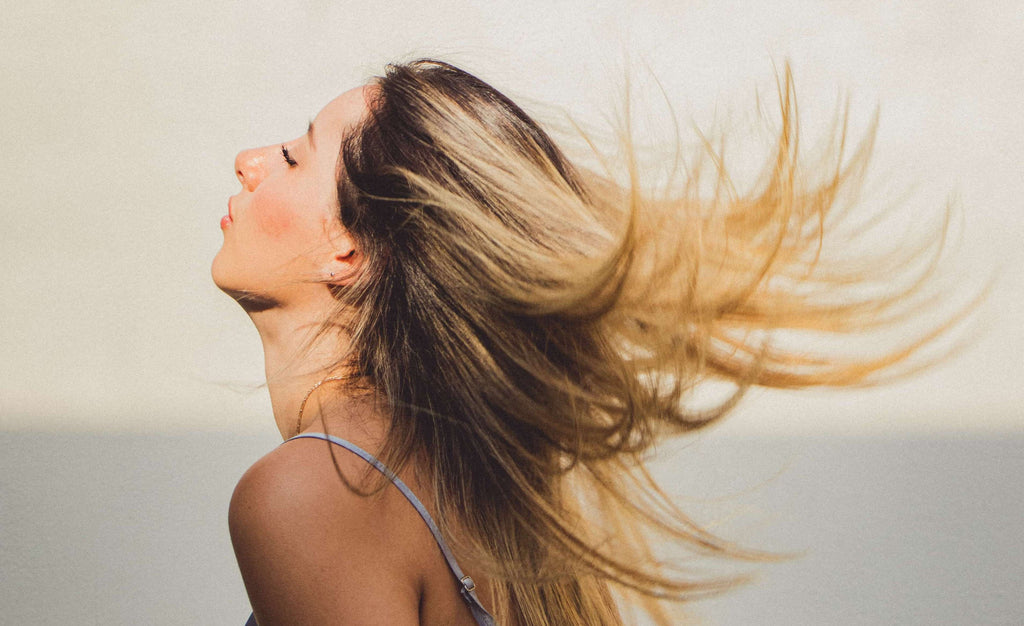 woman with blonde long hair