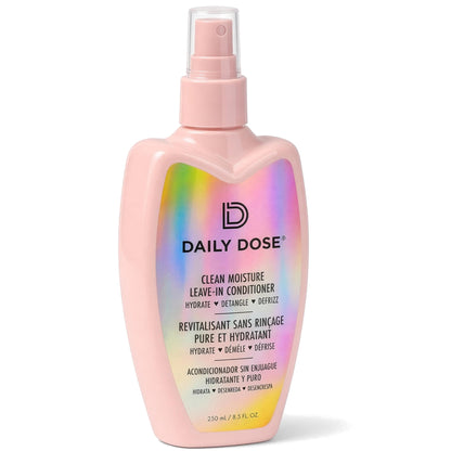 Daily Dose Leave-In Conditioner: 8.5 oz spray bottle with clear cap on white