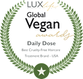 LuxLife Global Vegan Awards badge
